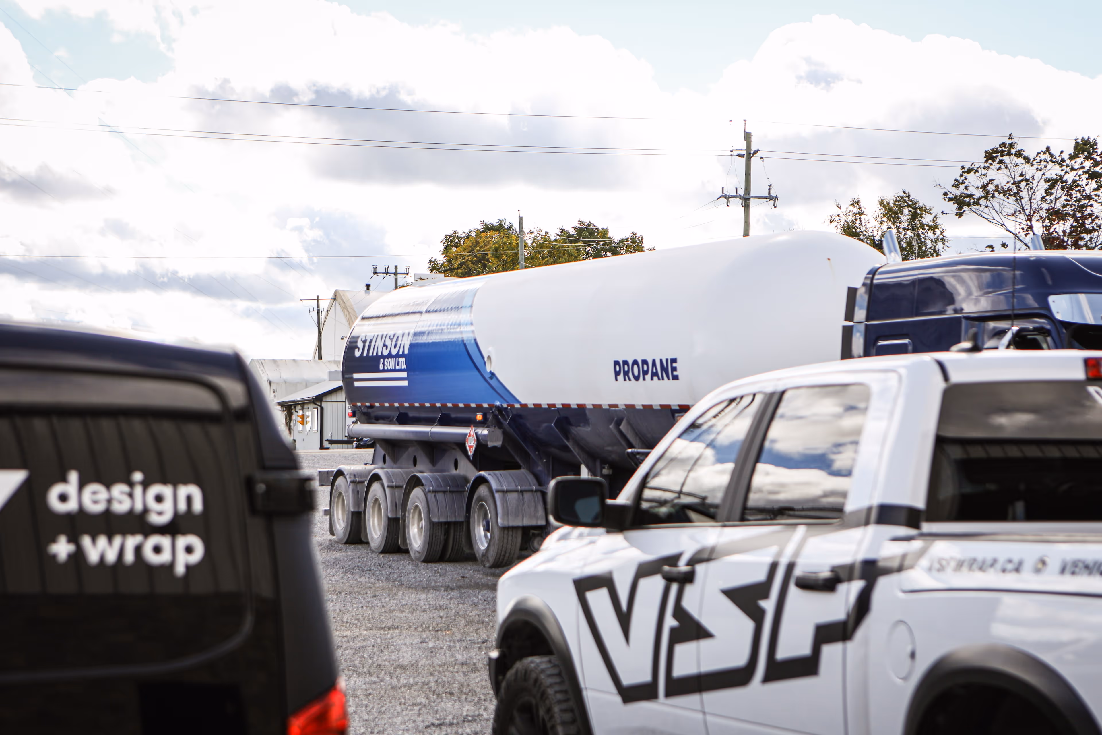 VSF Wrap W.O. Stinson tanker project – vehicle branding and design by Series Five in Kemptville