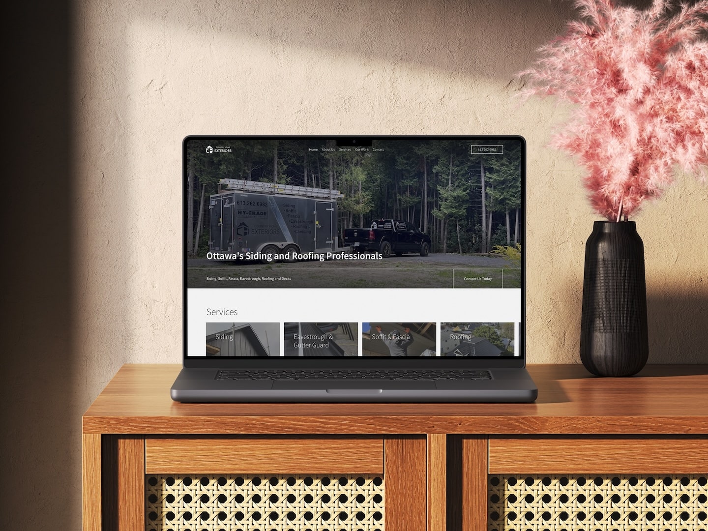 Website design for Country Home Exteriors – Ottawa-based exterior renovation company by Series Five
