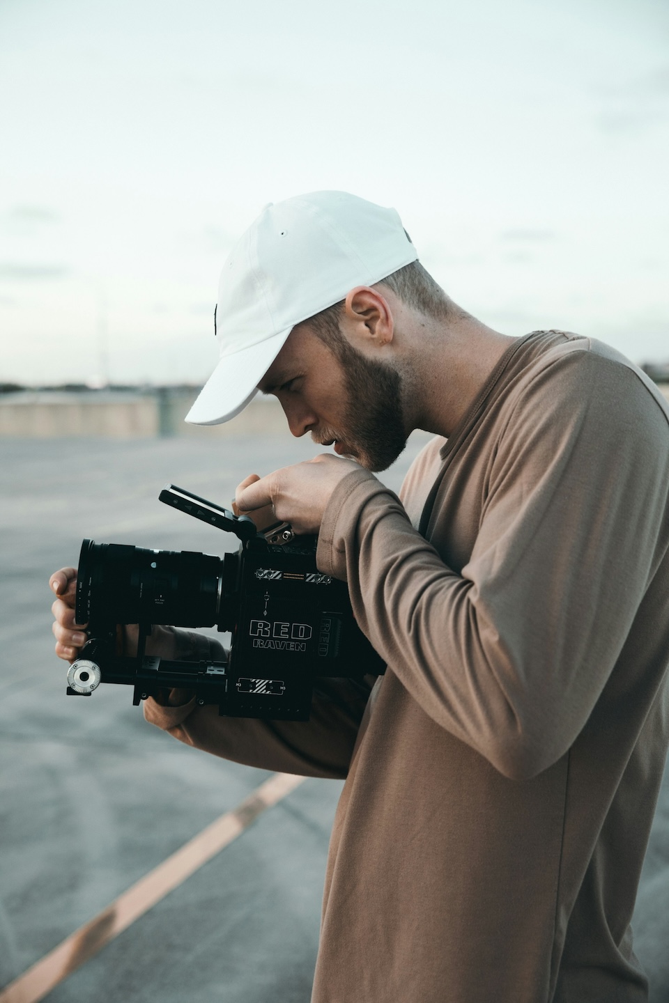  Calvin de Wilde, marketing specialist at Series5, filming near the office