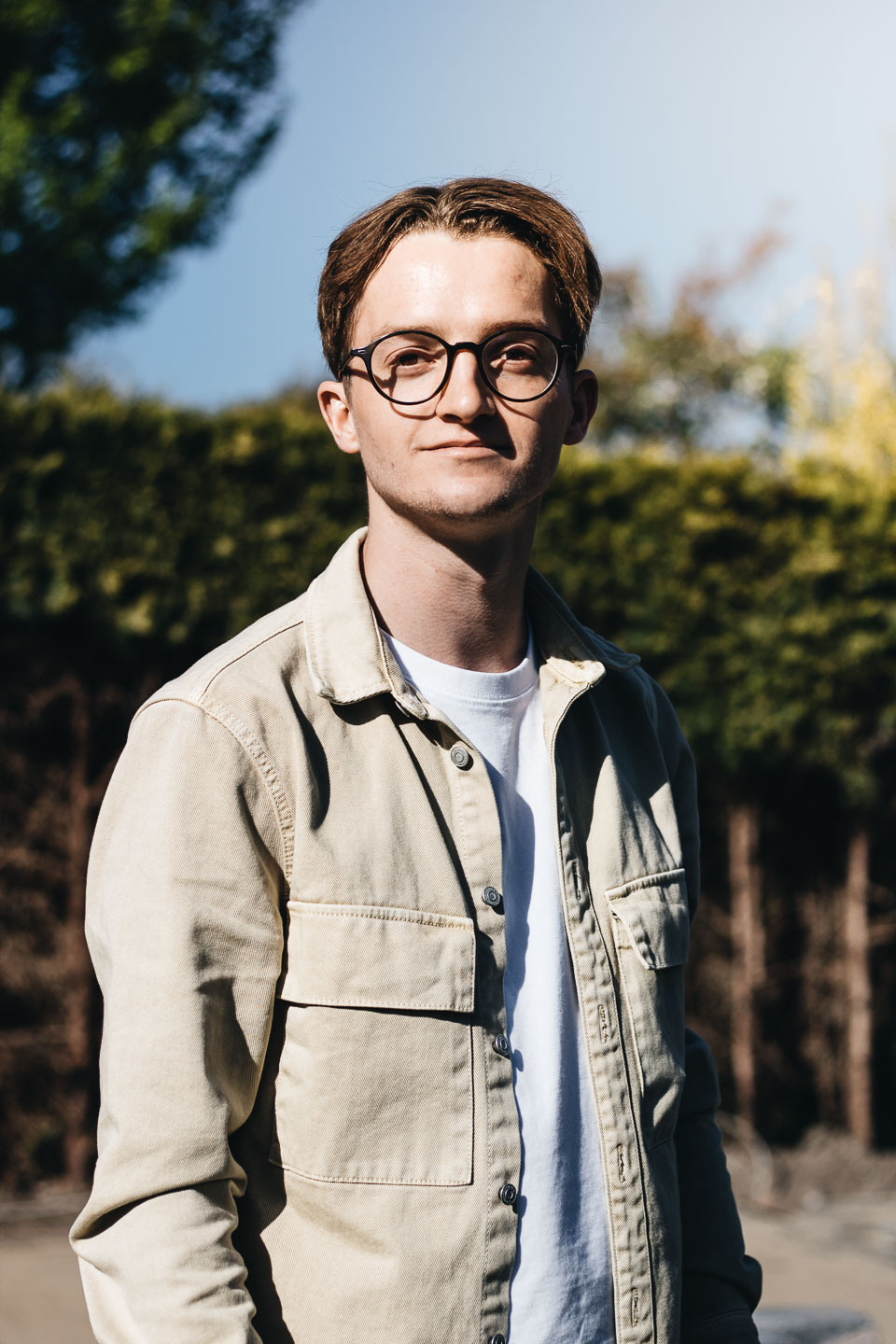 Laurens Floor, owner and front-end developer at Series5, standing outside the studio
