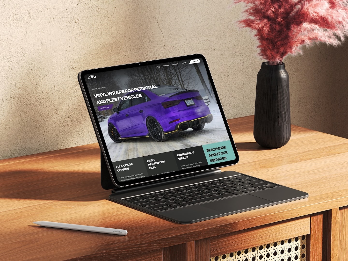 Website design for Wrapped by URO – Toronto-based vehicle wrap and colour change company by Series Five